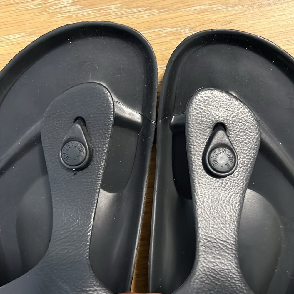 Birkenstock EVA Gizeh Thong Sandals in Black size W9 /M7 NWOB - Picture 10 of 12